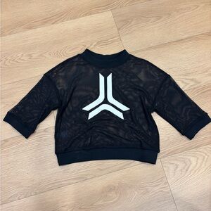 Rare Ultracor Black Mesh Top with White Logo Size S